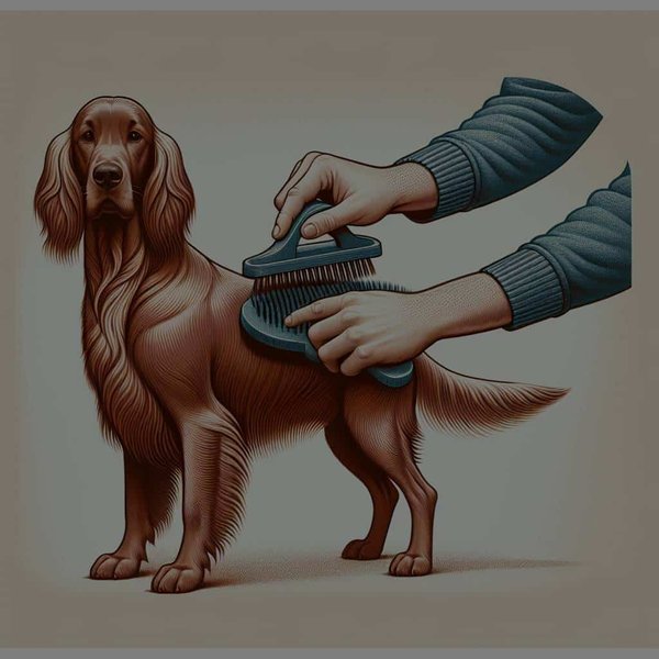 Quelles sont les techniques de brossage appropriées pour un chien à poil long comme le Setter Irlandais?