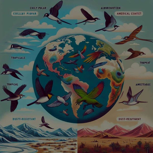 Comment les oiseaux migrateurs du continent américain s'adaptent-ils aux différents climats ?